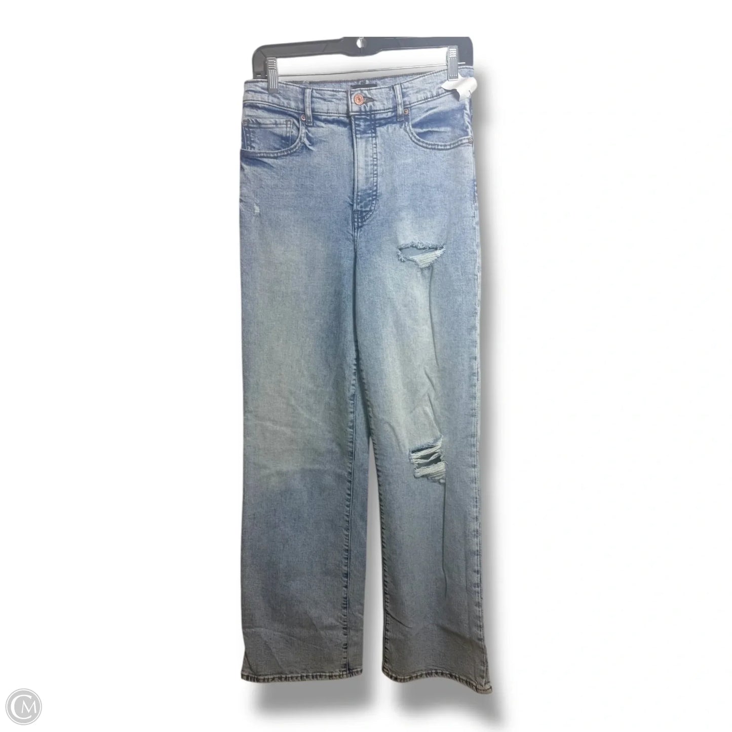 Jeans wide leg By Express In Blue Denim, Size: 6