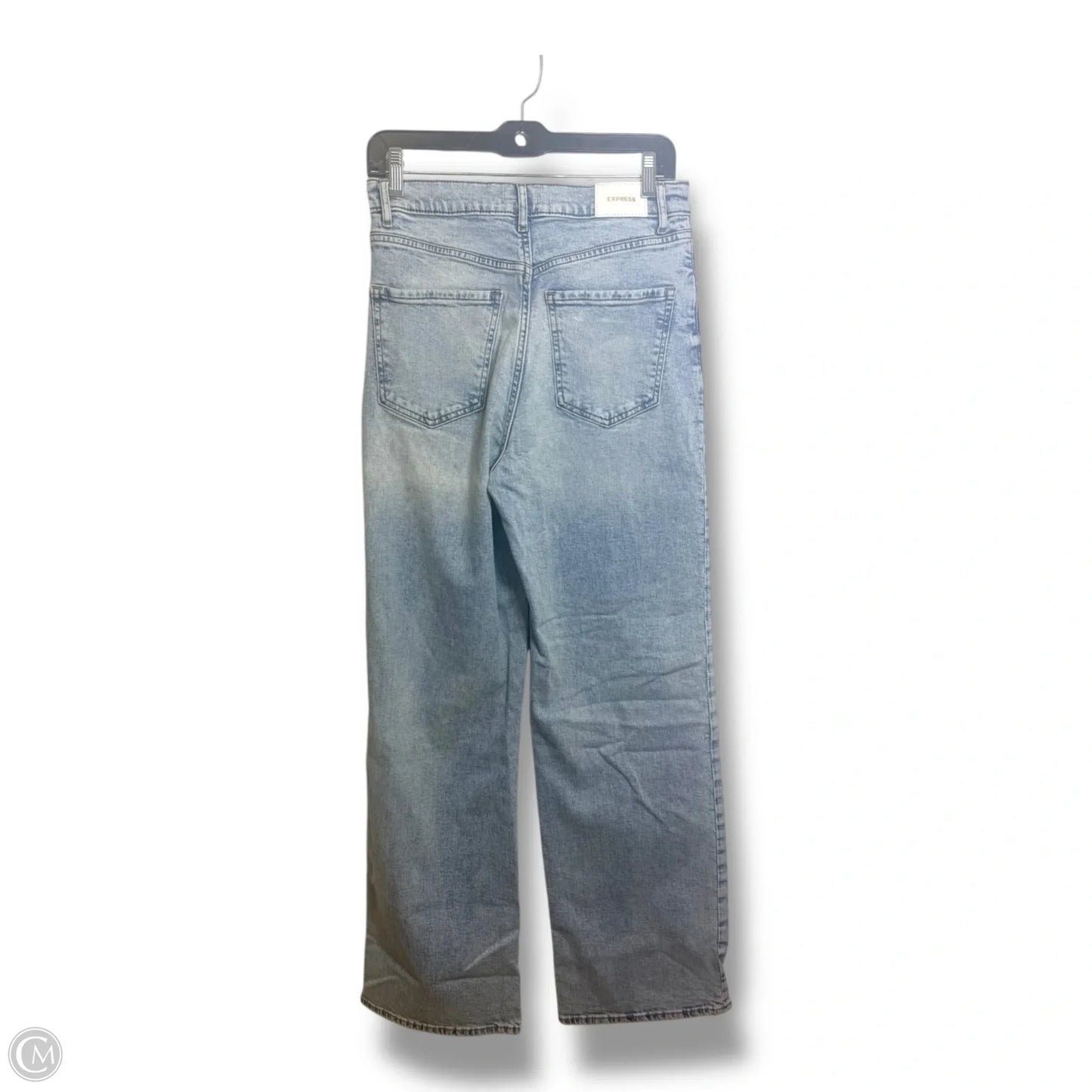 Jeans wide leg By Express In Blue Denim, Size: 6