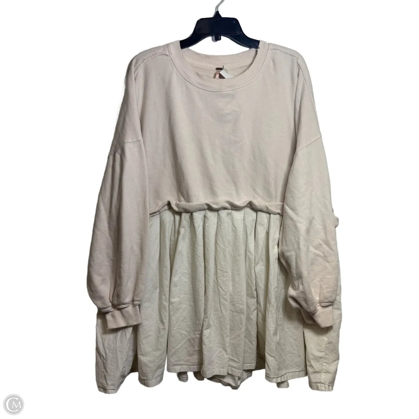 Top Long Sleeve By Free People In Cream, Size: L