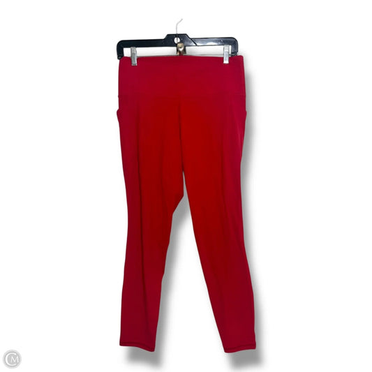 Athletic Leggings By Athleta In Red, Size: L