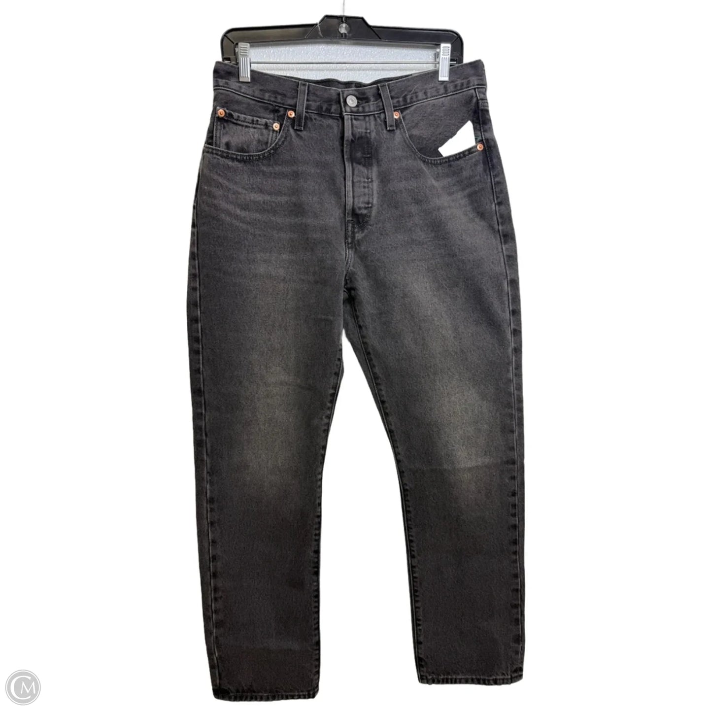Jeans Straight By Levis In Black, Size: 10