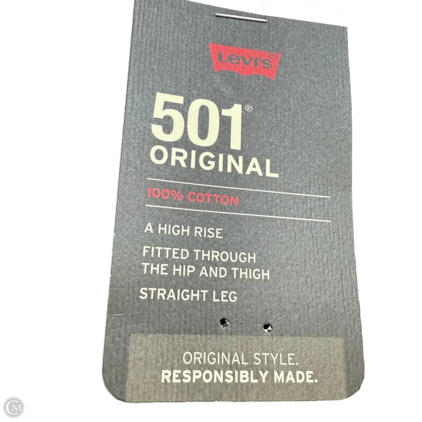 Jeans Straight By Levis In Black, Size: 10