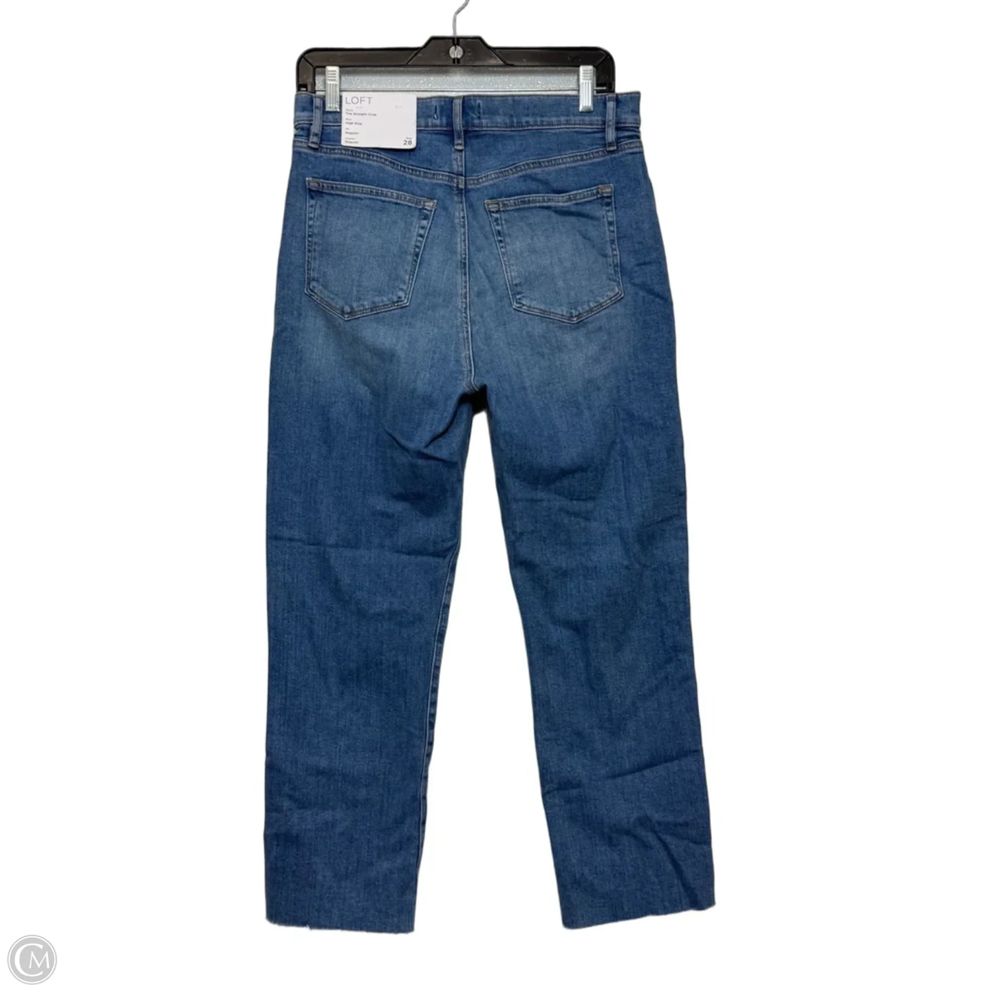 Jeans Cropped By Loft In Blue Denim, Size: 6