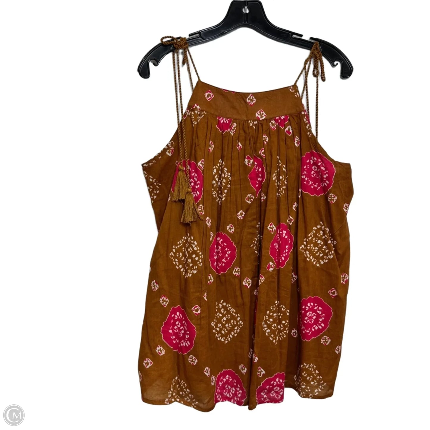 Top Sleeveless By Clothes Mentor In Brown, Size: S