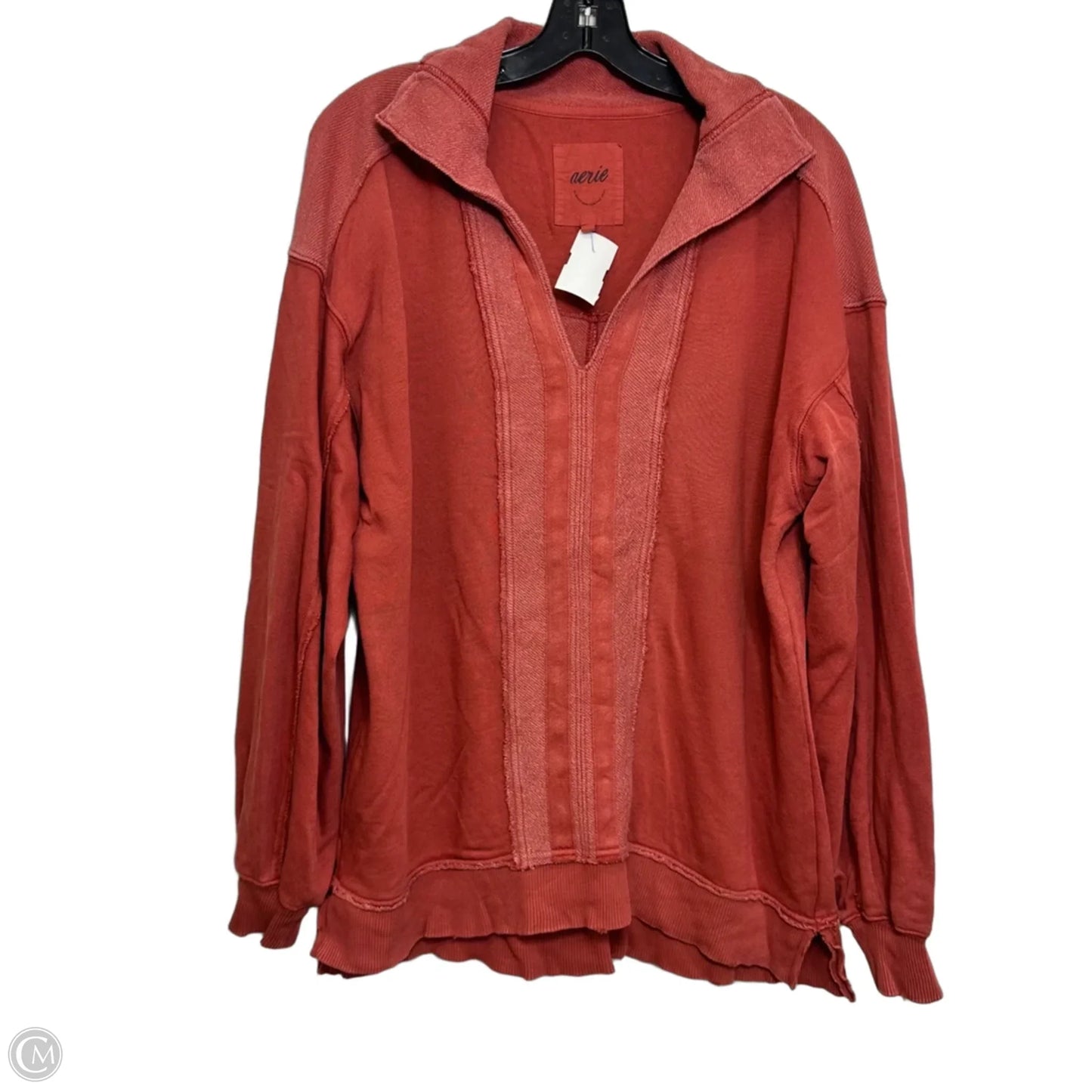 Top Long Sleeve By Aerie In Red, Size: S