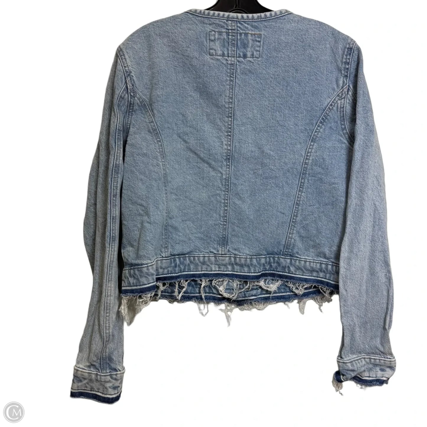 Jacket Denim By Loft In Blue Denim, Size: M