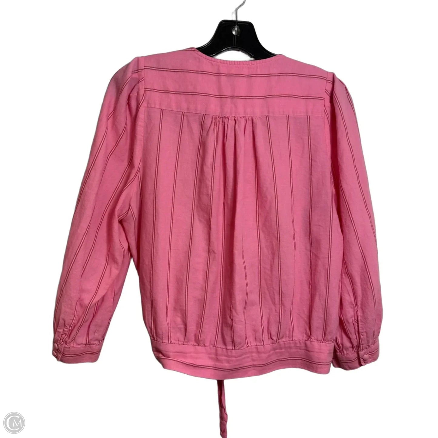 Top Long Sleeve By Madewell In Pink, Size: M
