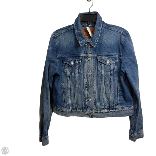 Jacket Denim By Levis In Blue Denim, Size: Xl