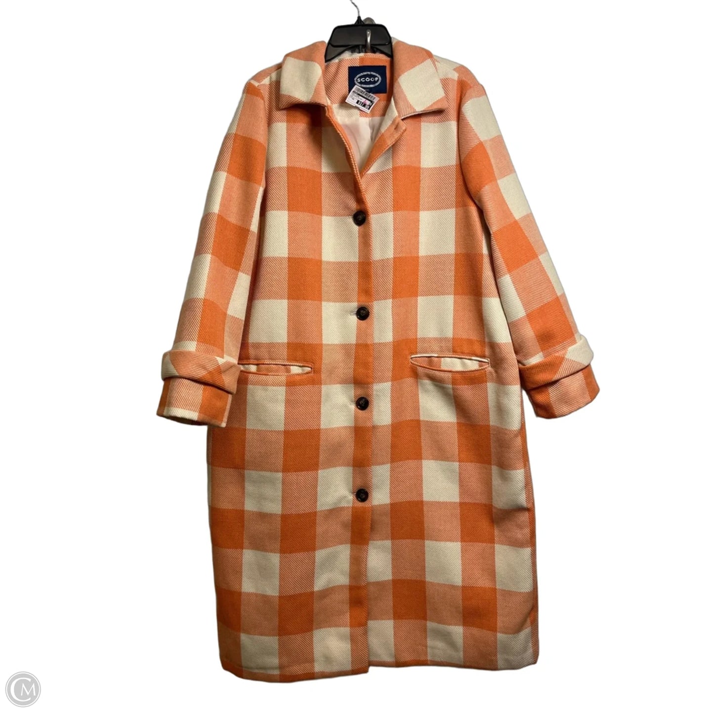 Coat Other By Scoop In Checkered Pattern, Size: Xxl