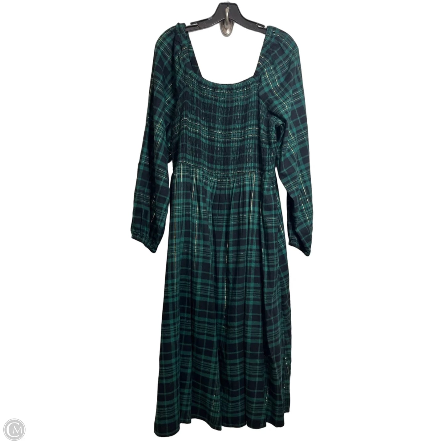 Dress Casual Maxi By Lane Bryant In Plaid Pattern, Size: 14