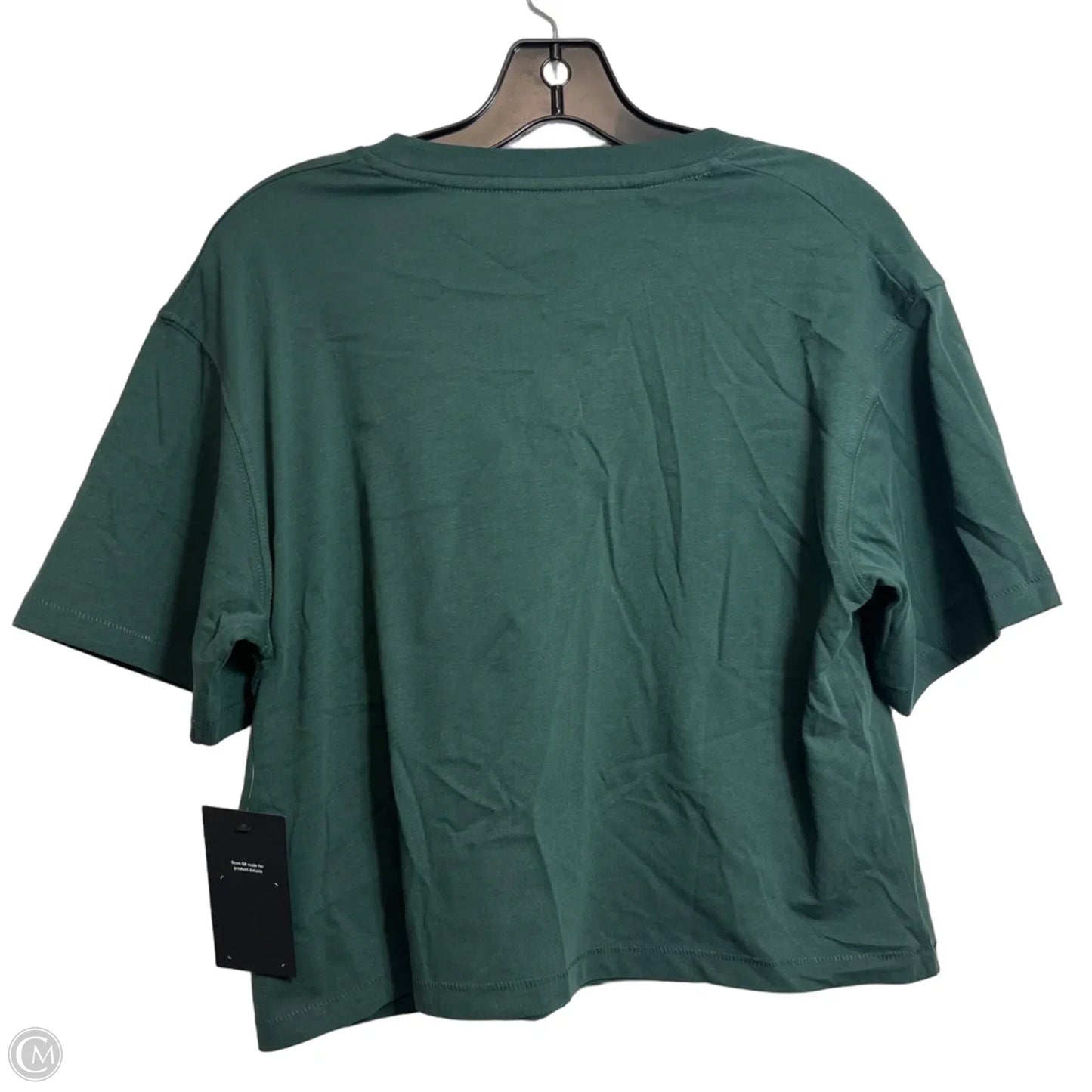Top Short Sleeve By Fabletics In Green, Size: S