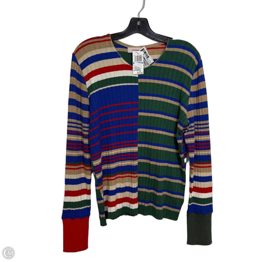 Top Long Sleeve By Aldomartins In Striped Pattern, Size: Xl