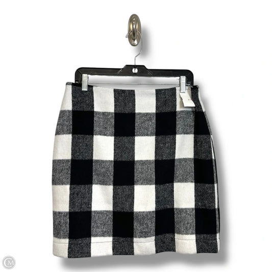 Skirt Mini & Short By Boston Proper In Plaid Pattern, Size: 12