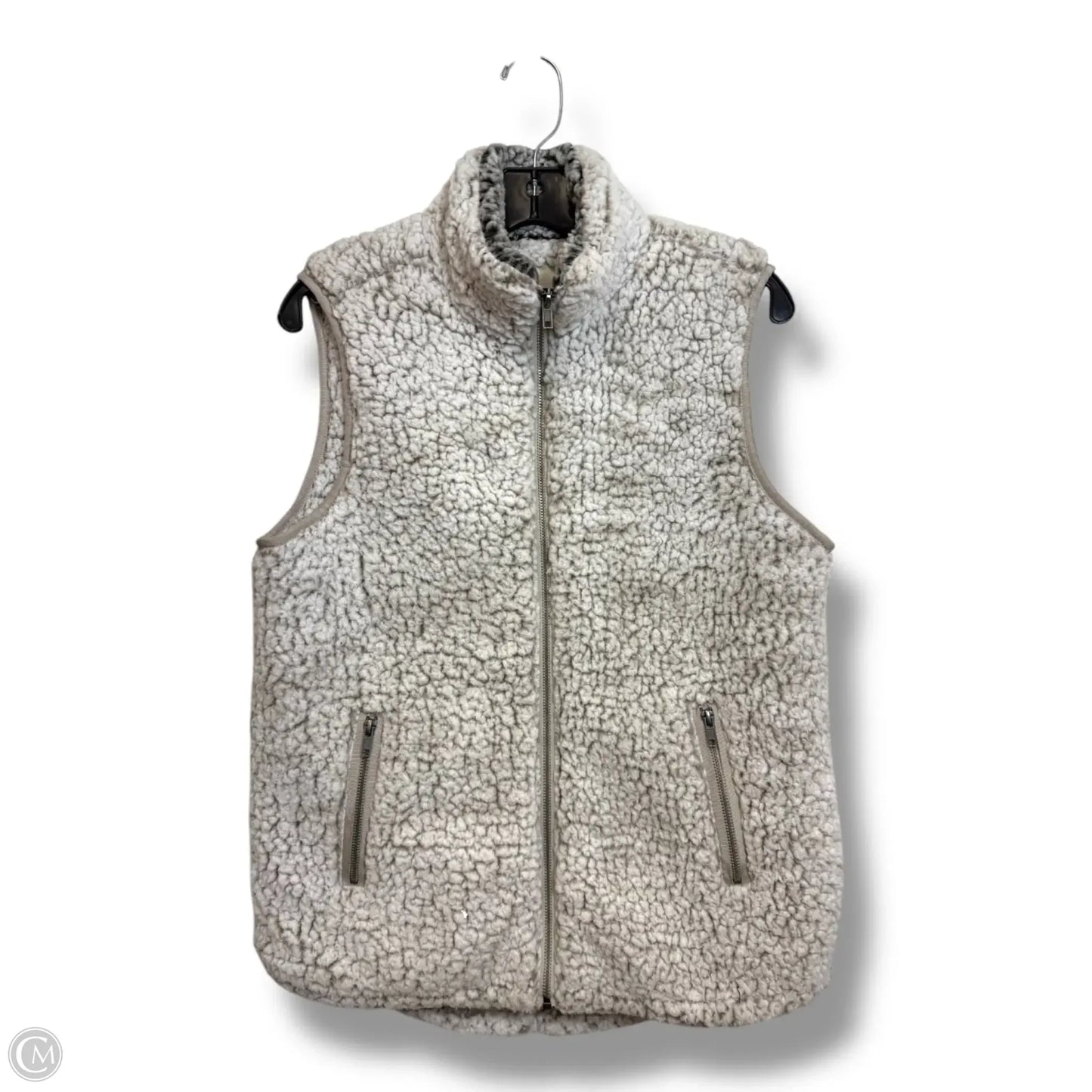 Vest Faux Fur & Sherpa By Thread And Supply In Grey, Size: S