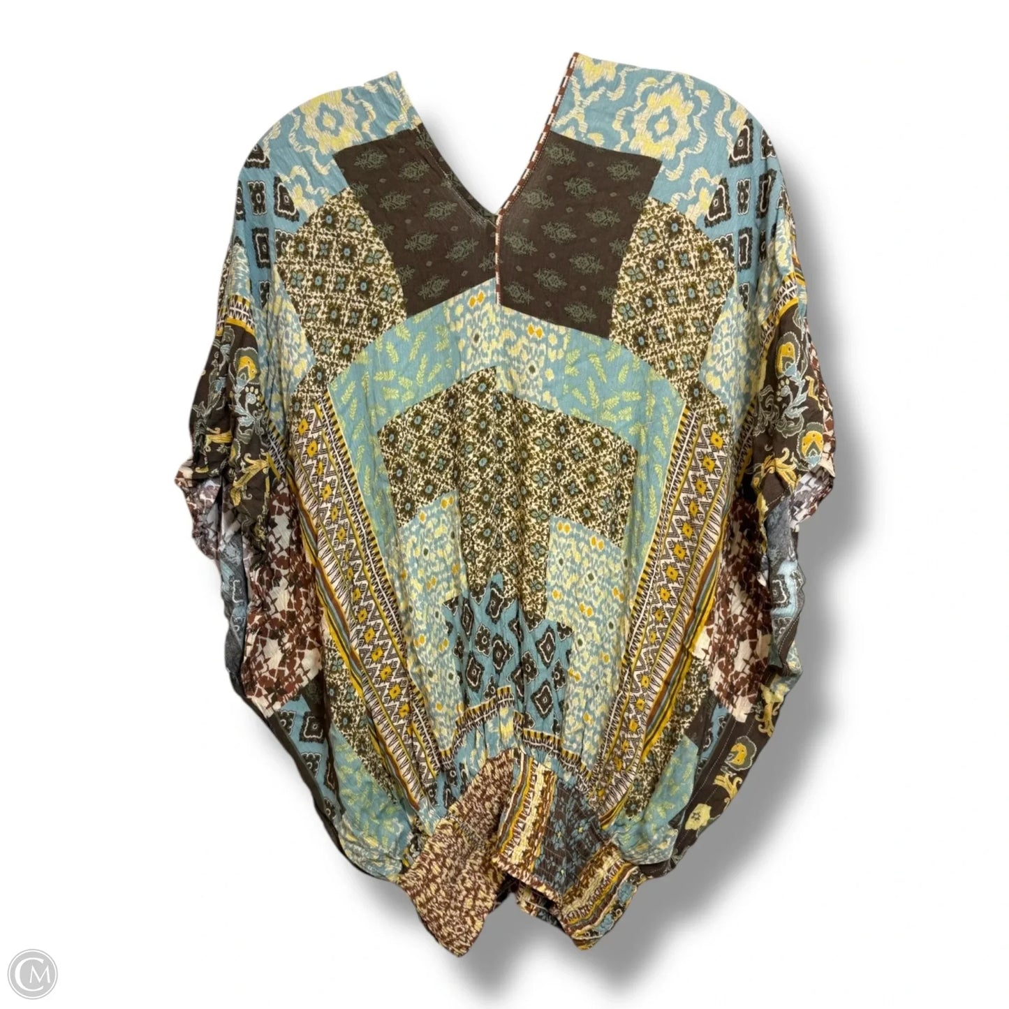 Top Short Sleeve By Easel In Multi-colored, Size: S