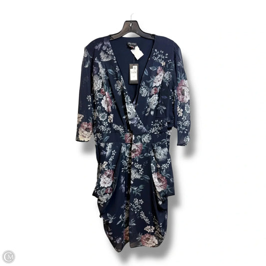 Dress Casual Short By City Chic In Navy, Size: L