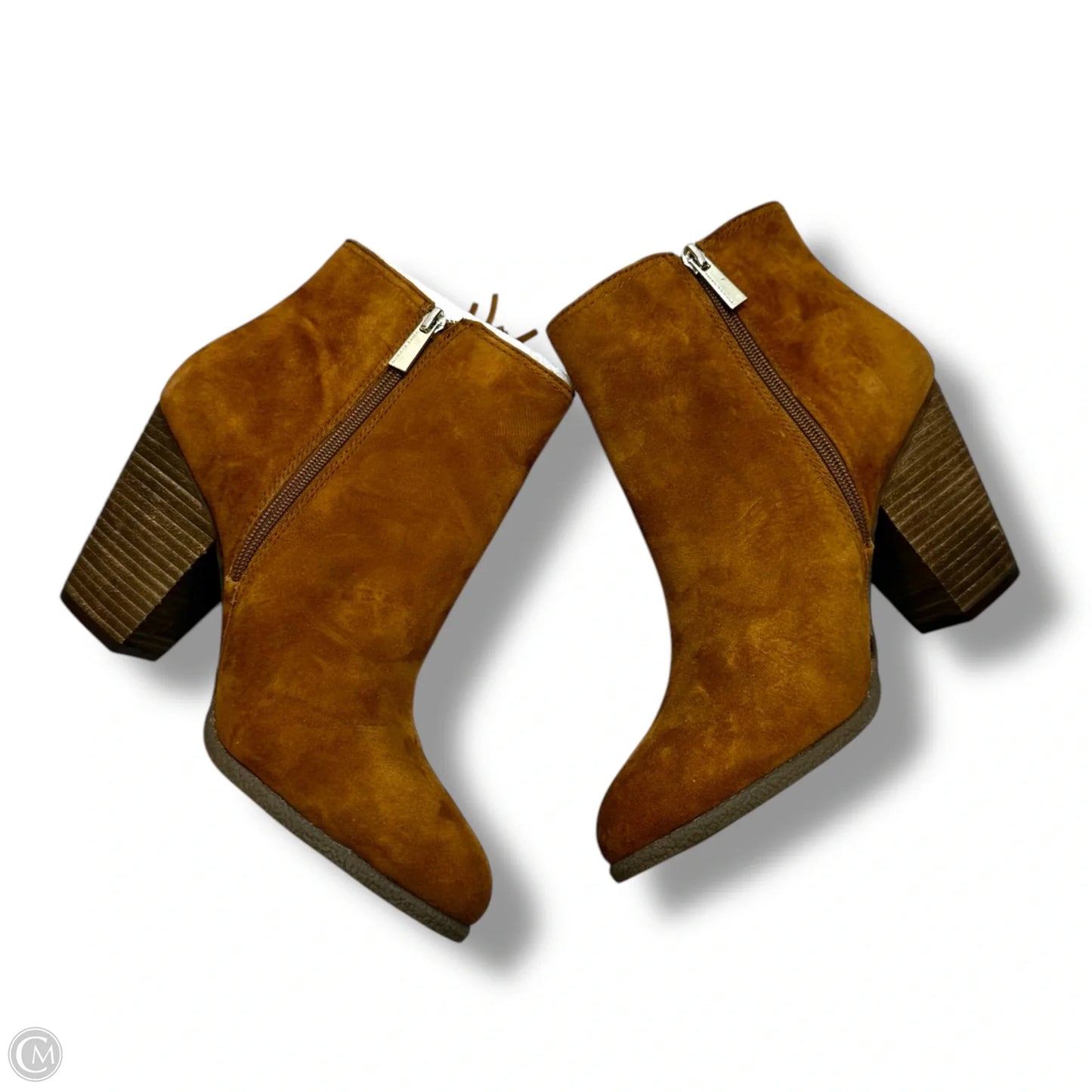 Boots Ankle Heels By Vince Camuto In Brown, Size: 10