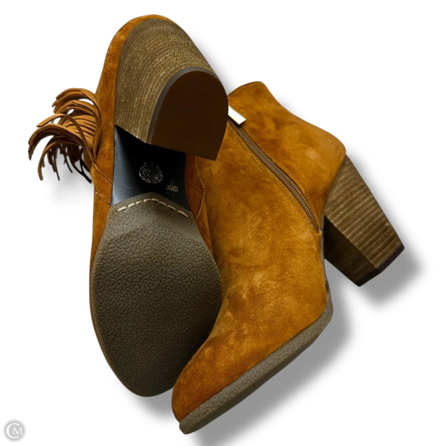 Boots Ankle Heels By Vince Camuto In Brown, Size: 10