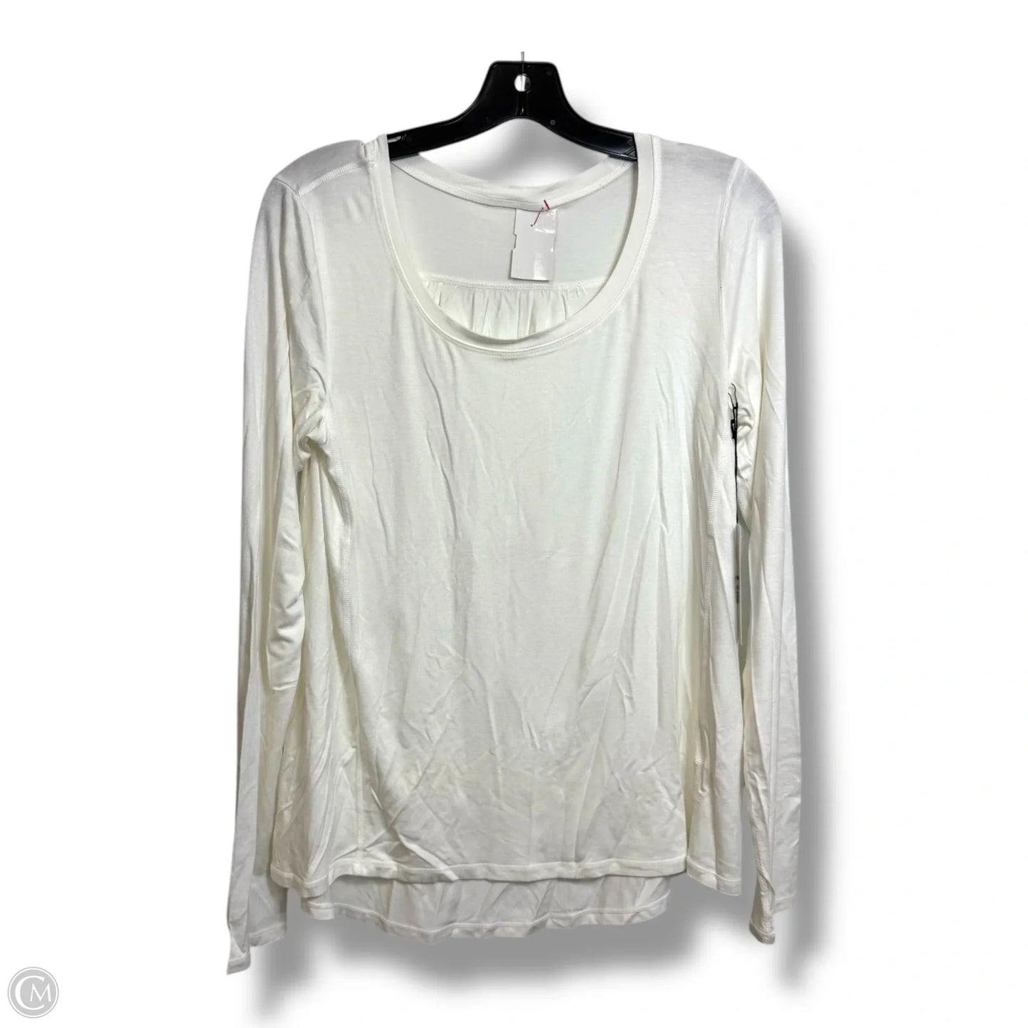 Athletic Top Long Sleeve Crewneck By Zyia In White, Size: Xl