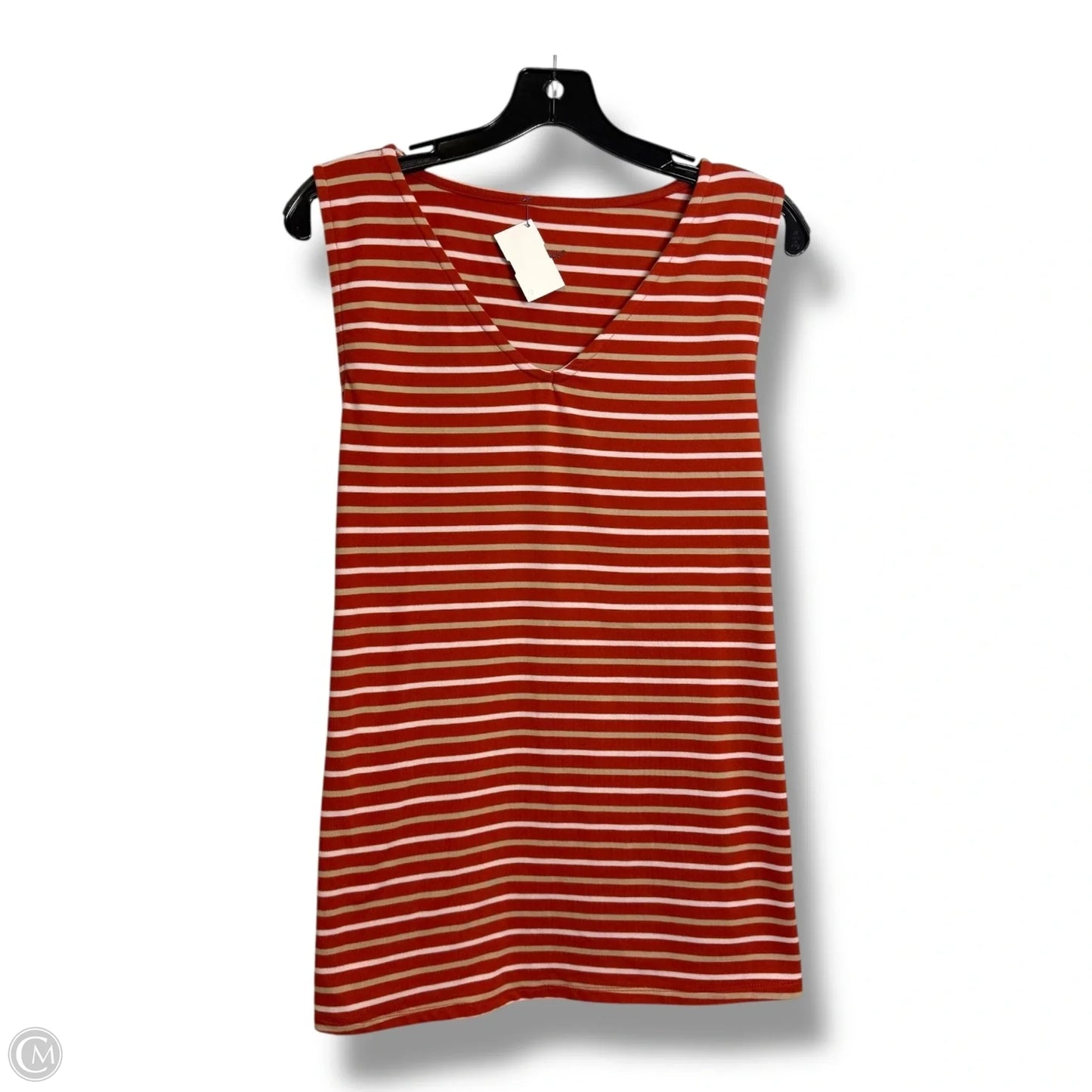Top Sleeveless By Cuddl Duds In Striped Pattern, Size: Xl