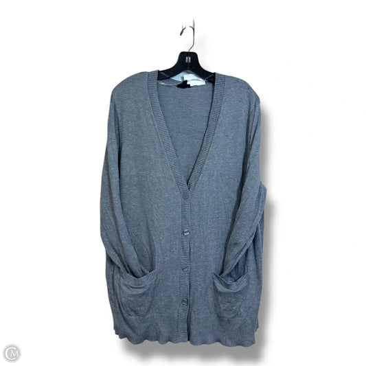 Sweater Cardigan By Torrid In Grey, Size: 1x