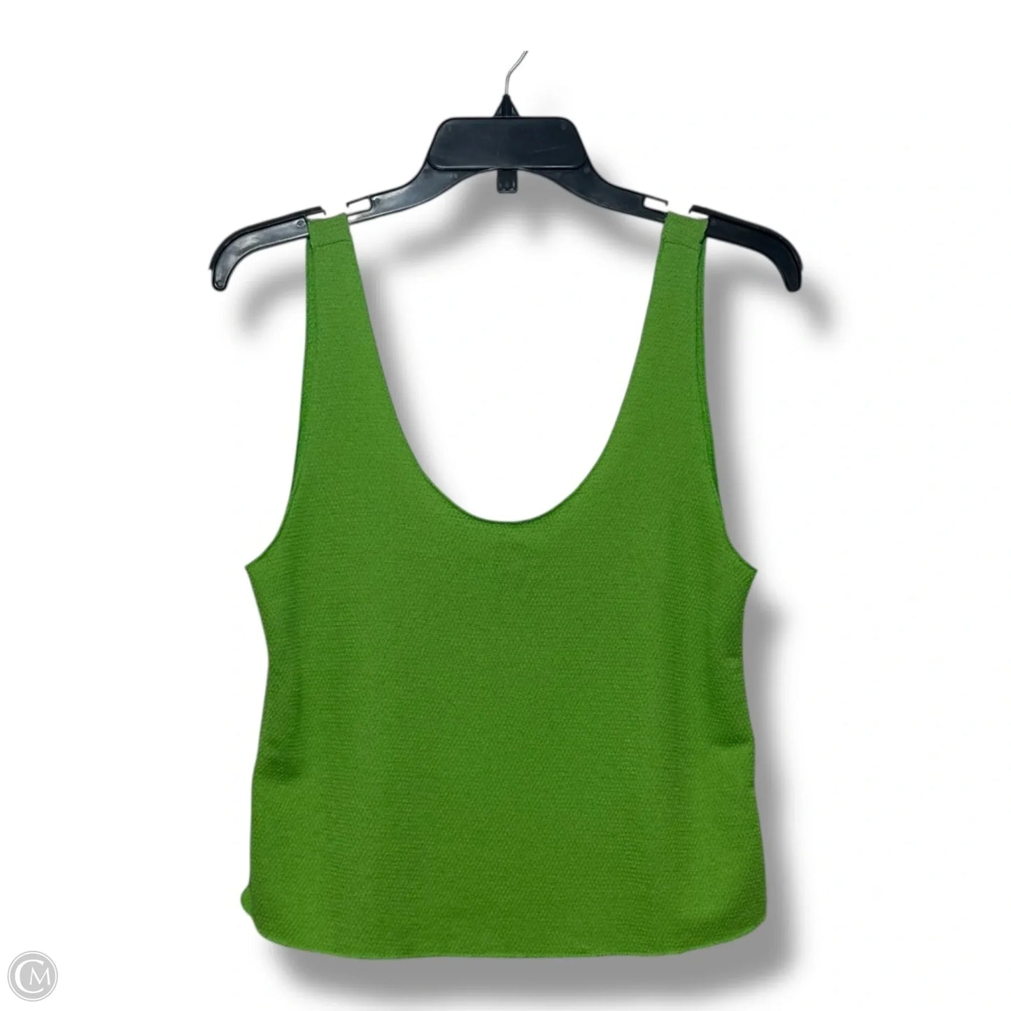 Top Sleeveless By Zara In Green, Size: M
