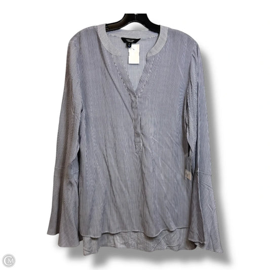 Top Long Sleeve By Simply Vera In Striped Pattern, Size: M