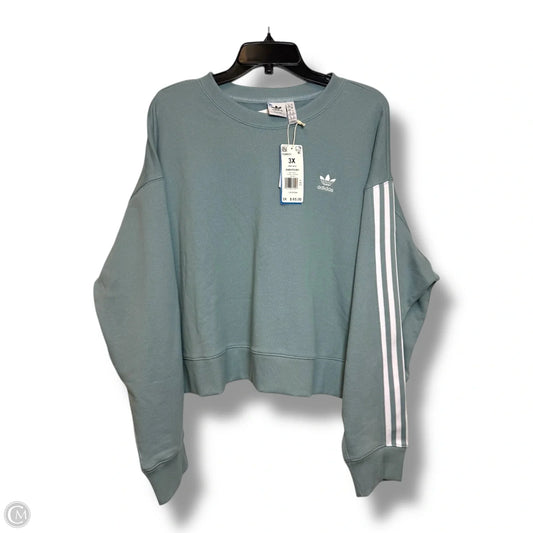 Sweatshirt Crewneck By Adidas In Blue, Size: 3x