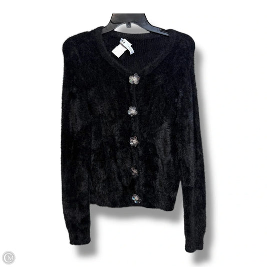 Sweater Cardigan By Zara In Black, Size: M