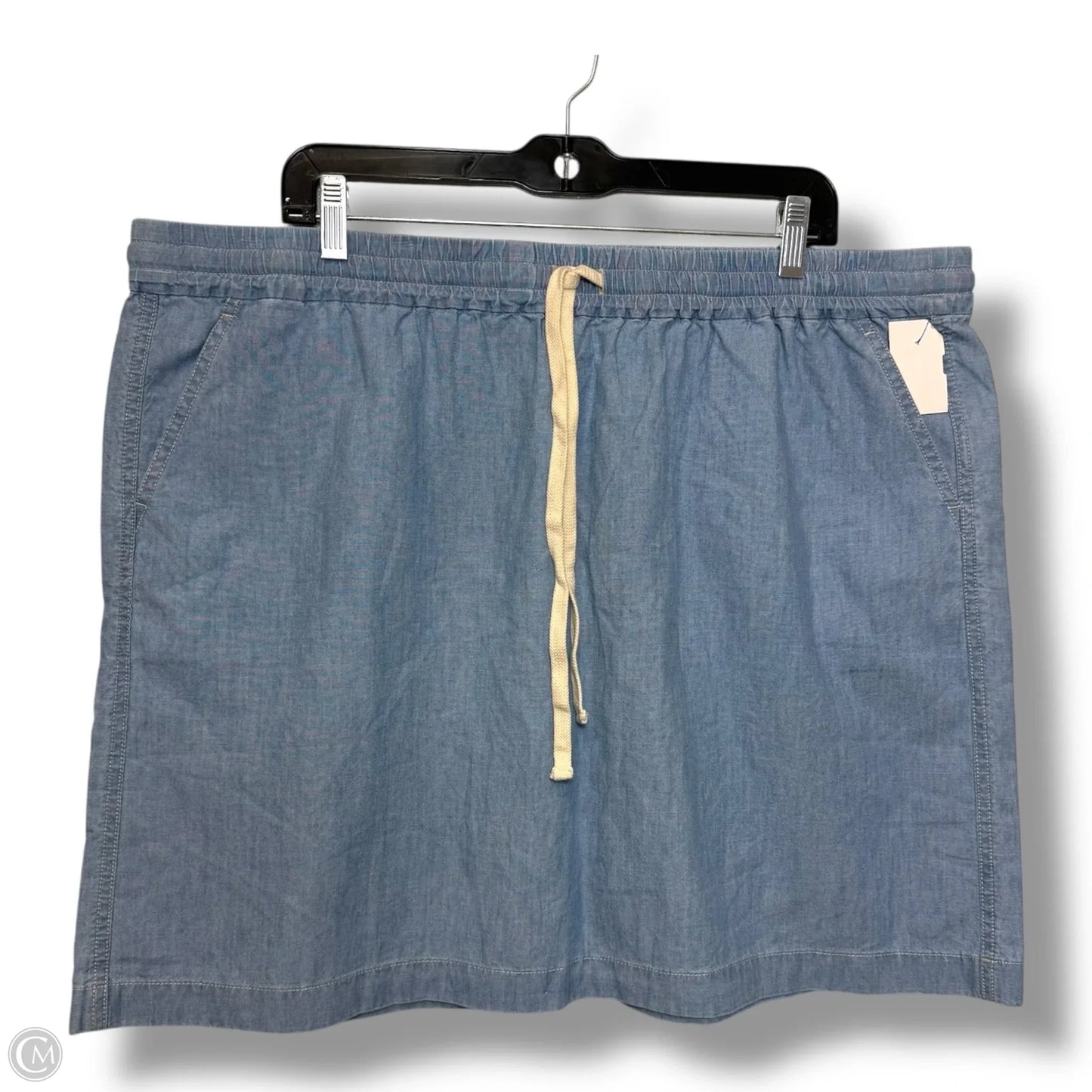 Skirt By J. Crew In Blue Denim, Size: Xxl