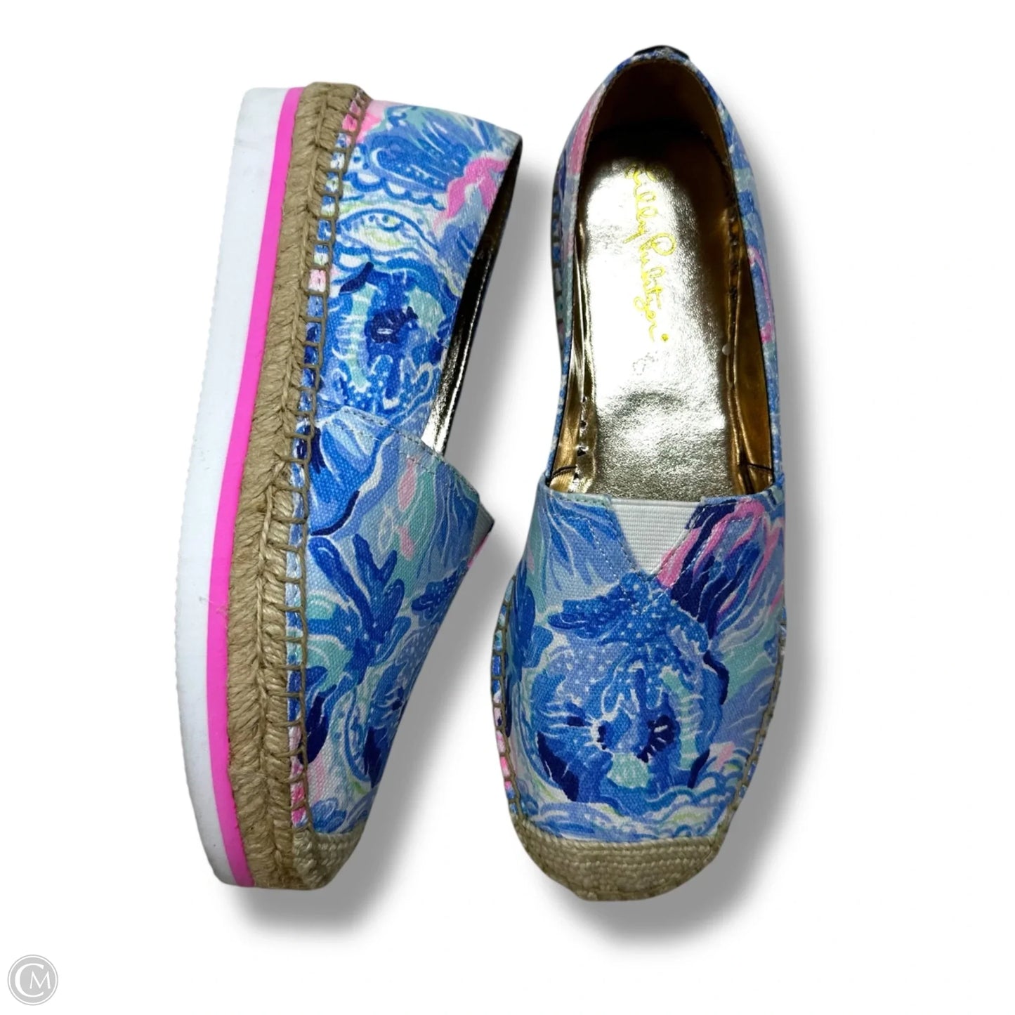 Shoes Designer By Lilly Pulitzer In Blue, Size: 6.5