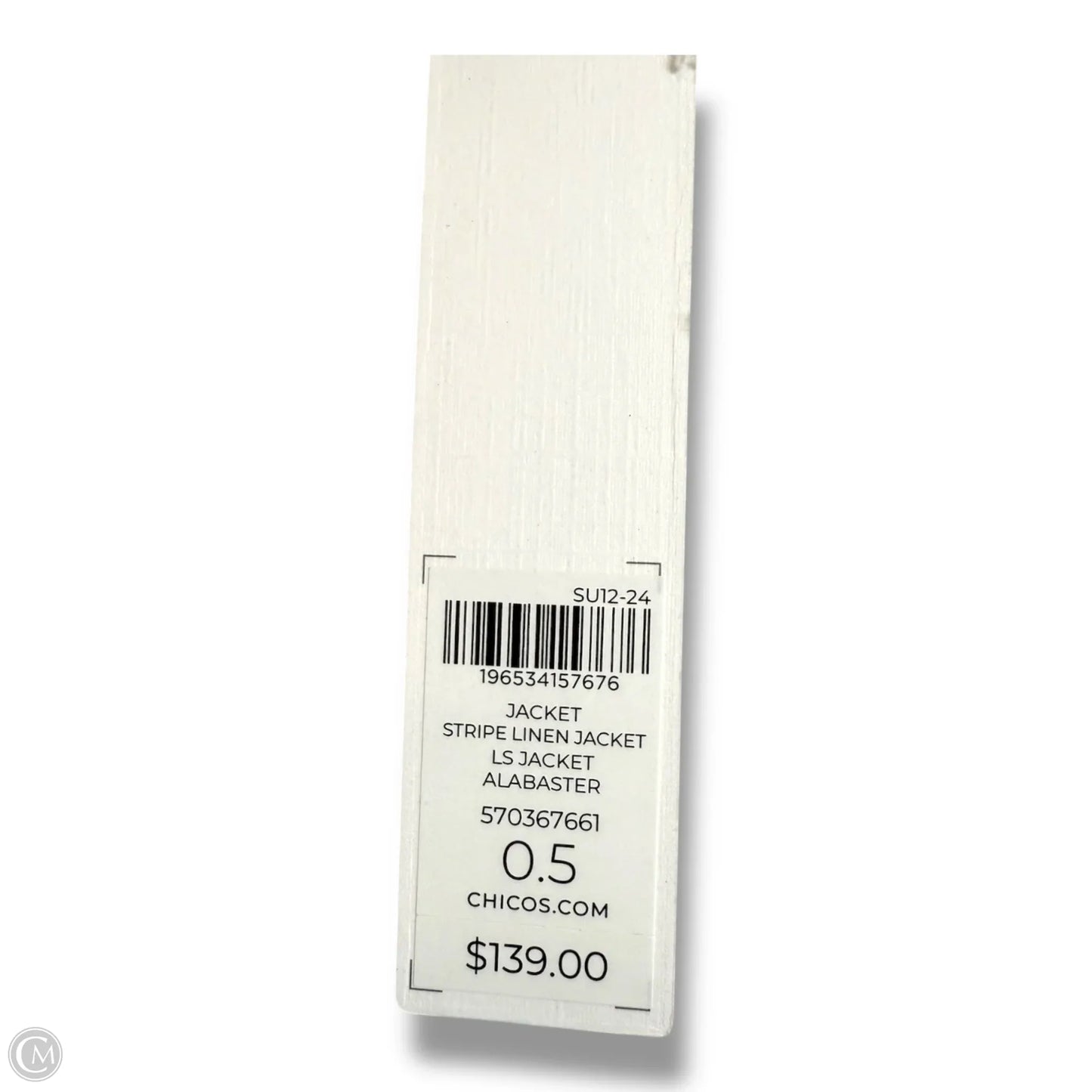 Blazer By Chicos In Blue & White, Size: M