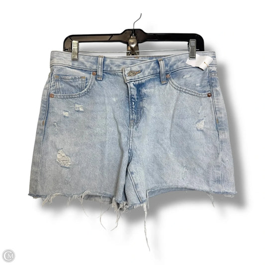 Boyfriend midi Shorts By Express In Blue Denim, Size: 6