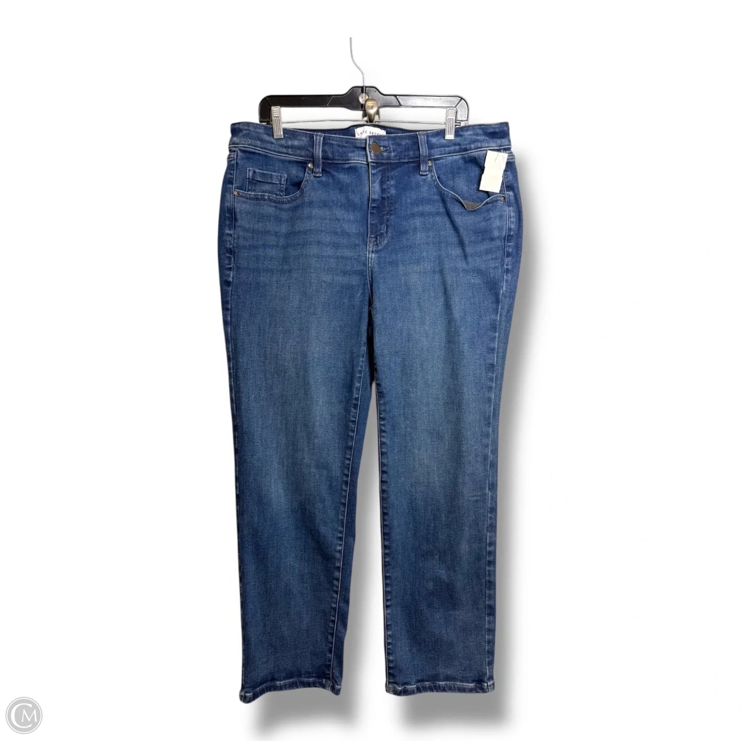 Jeans Straight By Lane Bryant In Blue Denim, Size: 16