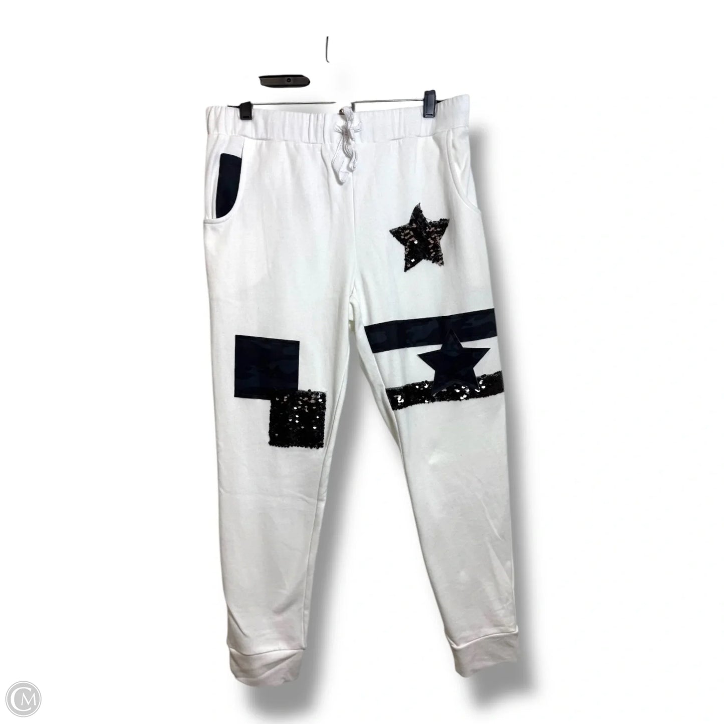 Pants Sweatpants By Venus In White, Size: L