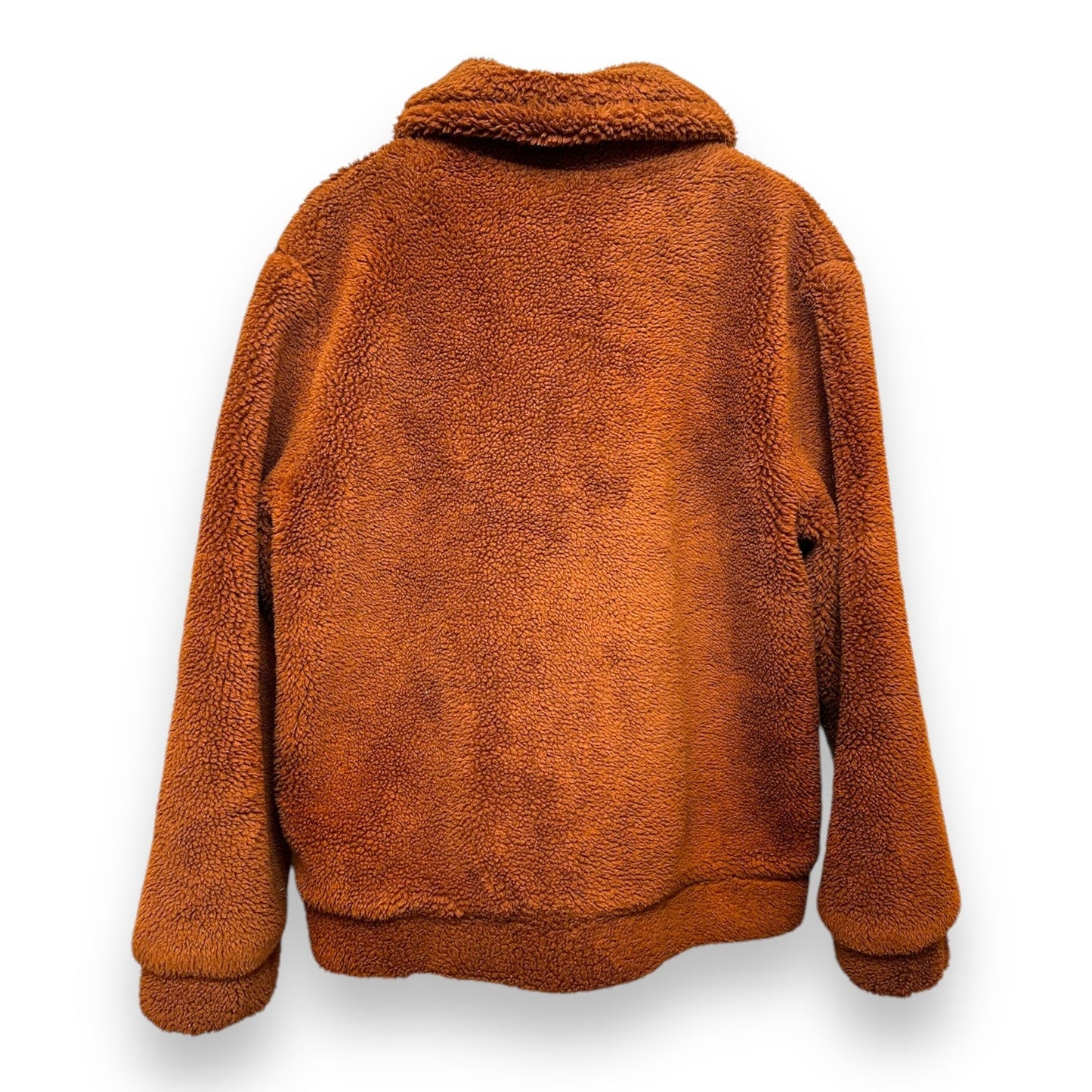 Coat Faux Fur & Sherpa By Elodie In Copper, Size: L