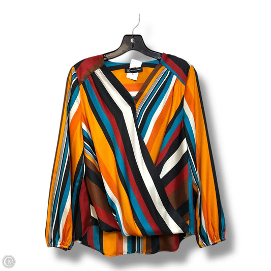 Top Long Sleeve By Inc In Striped Pattern, Size: M