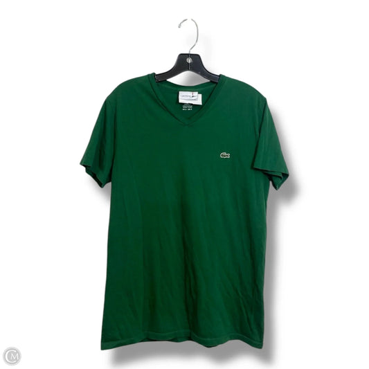 Top Short Sleeve By Lacoste In Green, Size: S