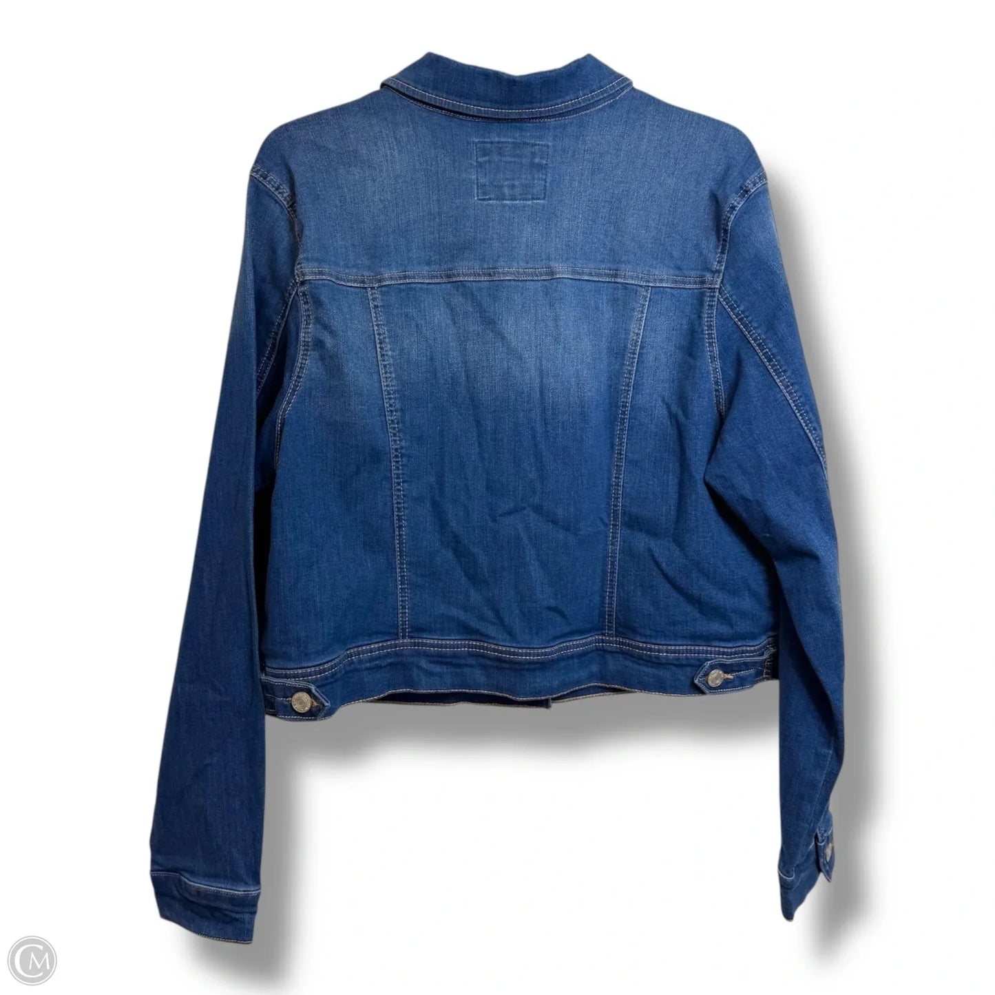 Jacket Denim By Clothes Mentor In Blue Denim, Size: 2x