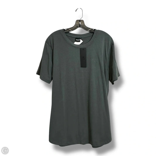 Top Short Sleeve By Mono B In Grey, Size: Xl