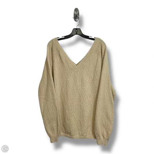 Sweater By Clothes Mentor In Ivory, Size: 2x