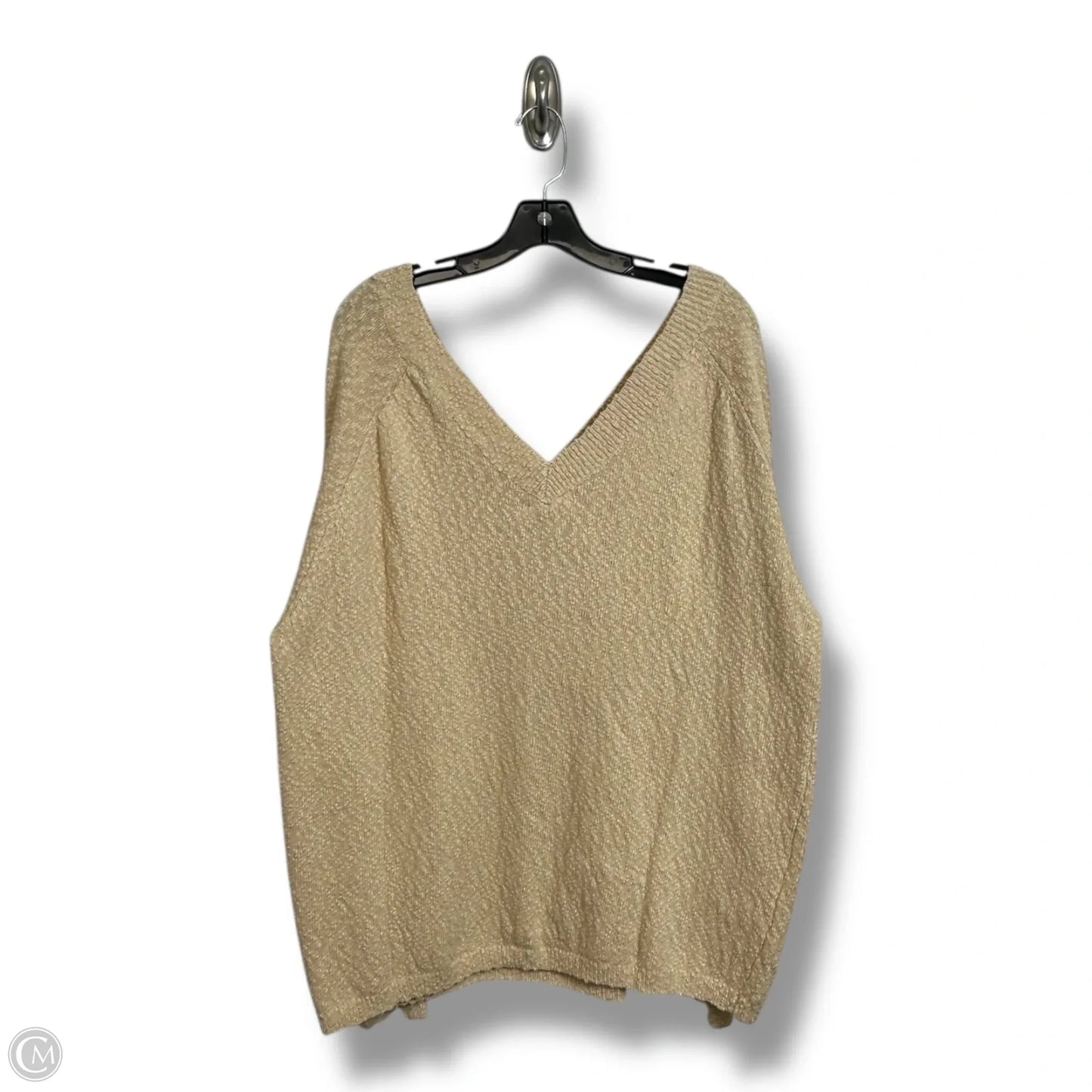 Sweater By Clothes Mentor In Ivory, Size: 2x