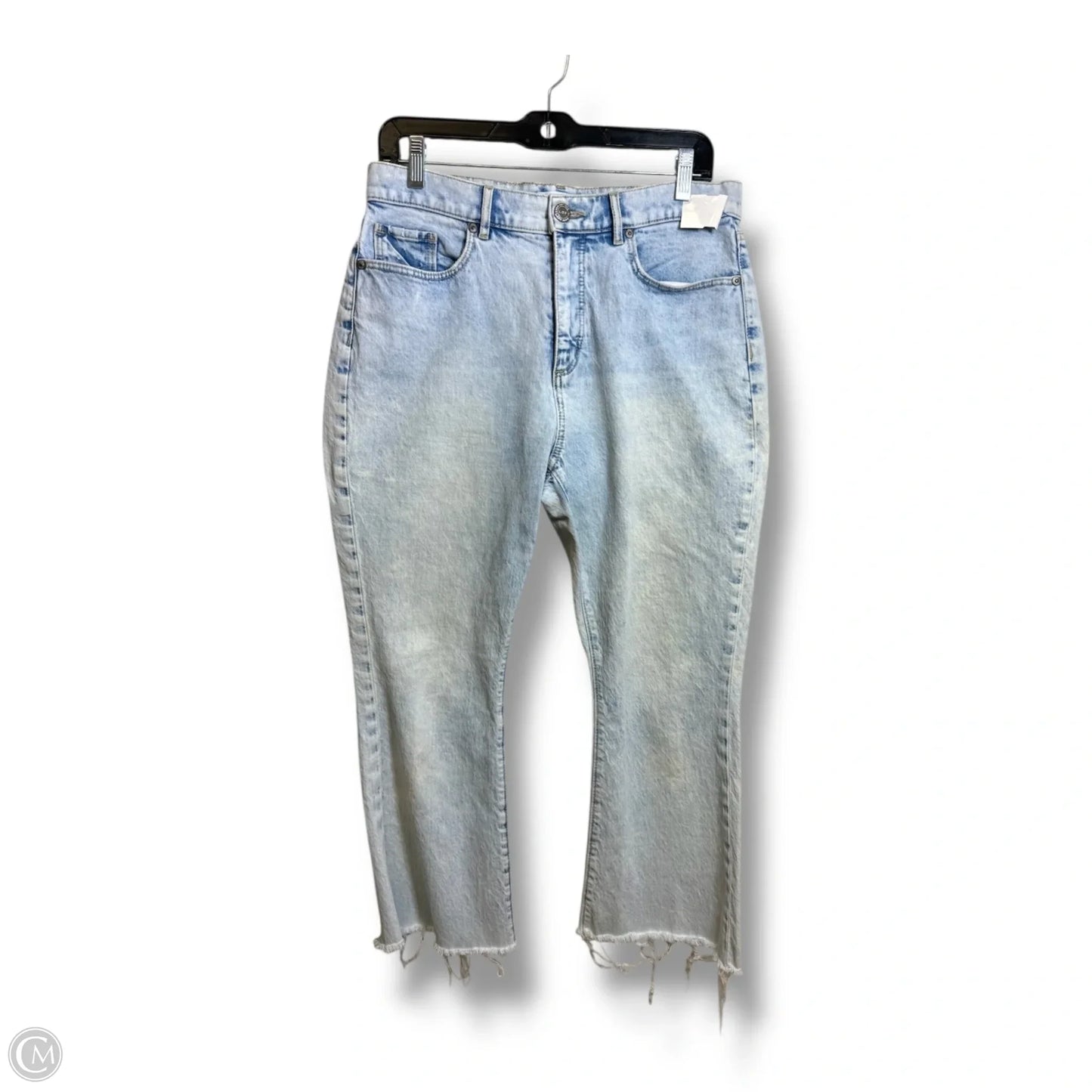 Jeans Cropped By Loft In Blue, Size: 8