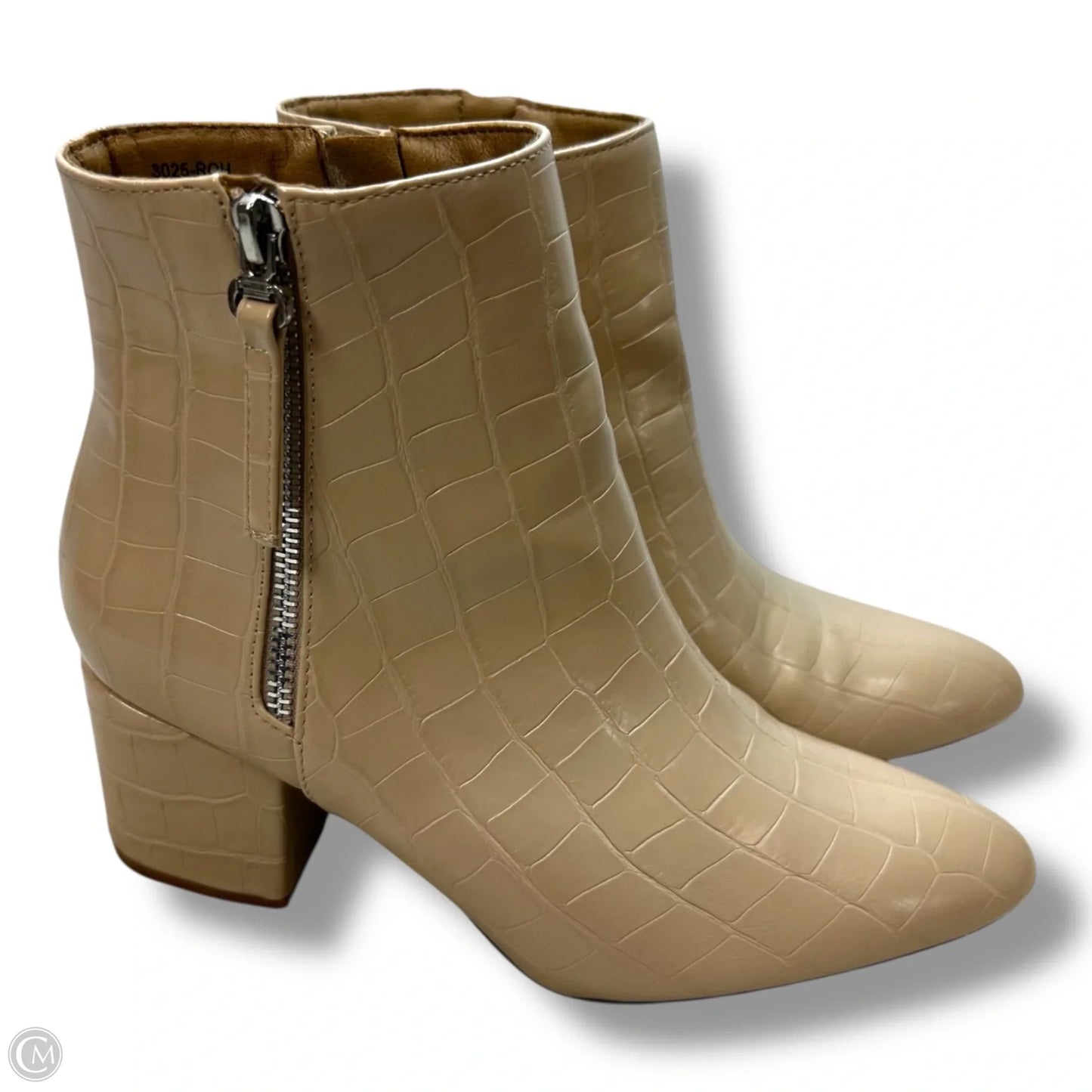 Boots Ankle Flats By J. Adams In Ivory, Size: 8