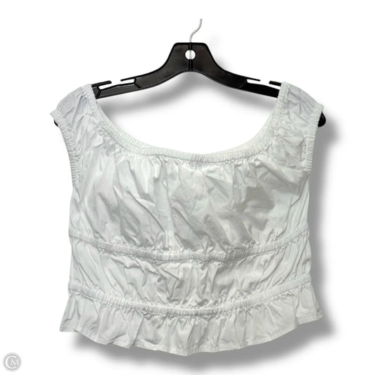 Top Sleeveless By Open Edit In White, Size: M