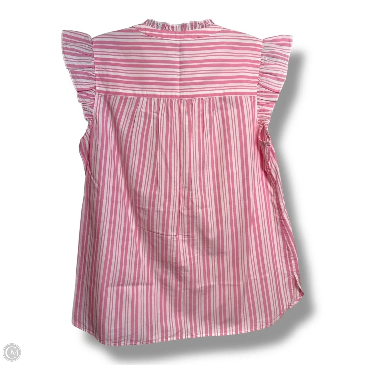 Top Sleeveless By Loft In Striped Pattern, Size: S