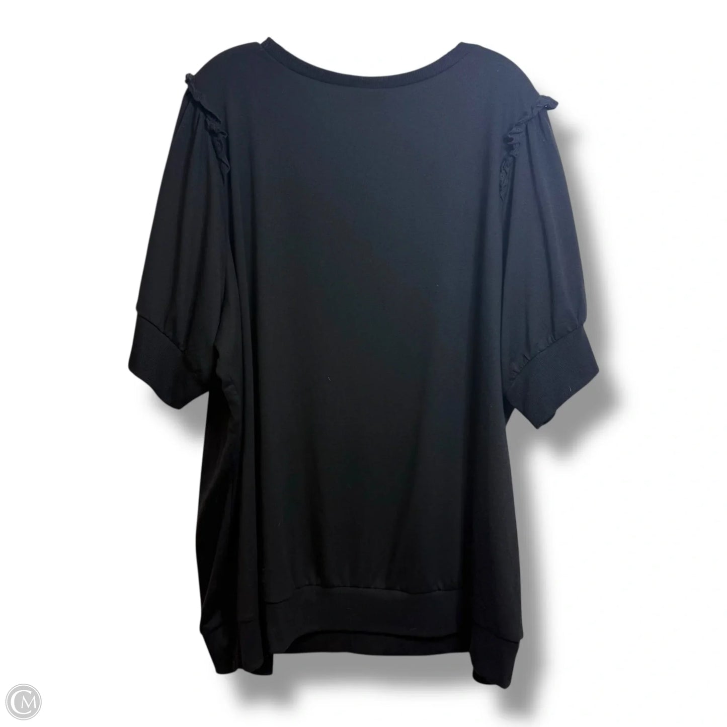 Top Short Sleeve By Torrid In Black, Size: 4x