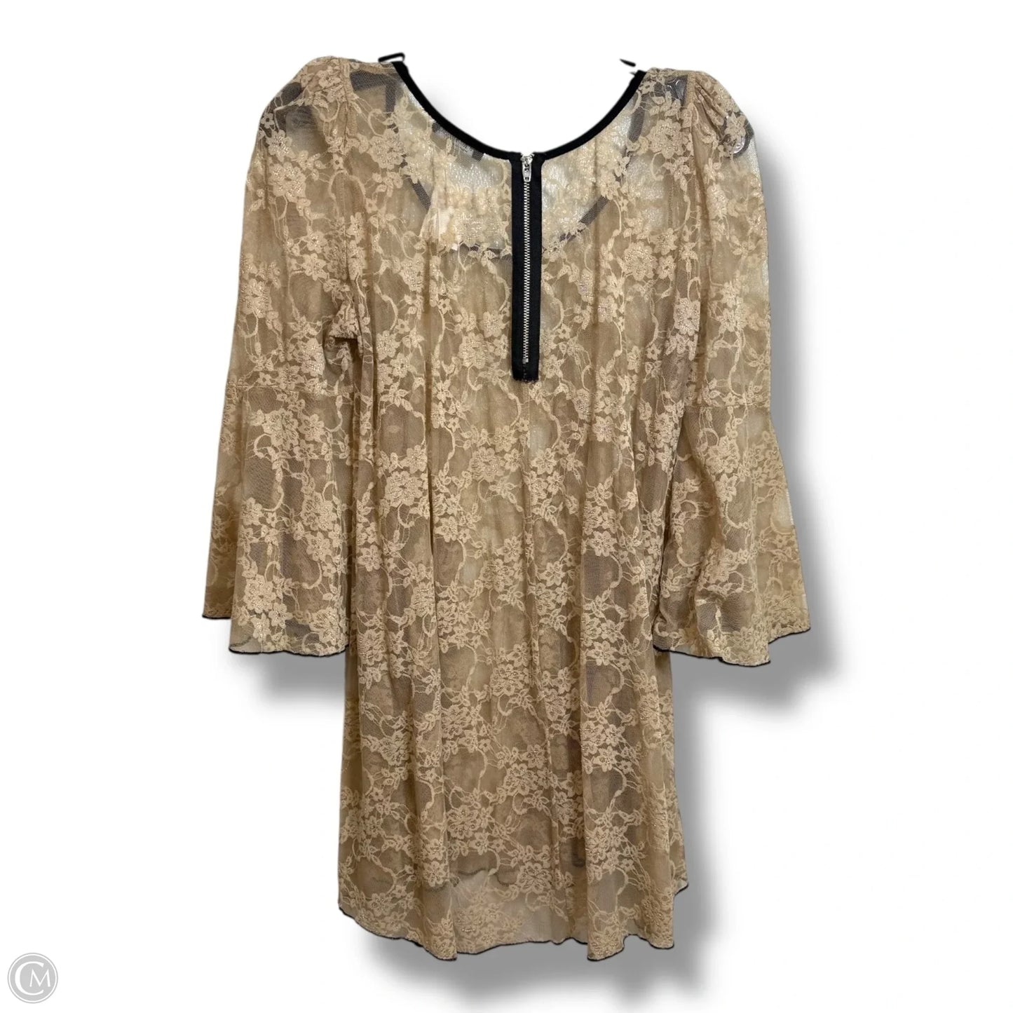 Top Short Sleeve By See You Monday In Tan, Size: M