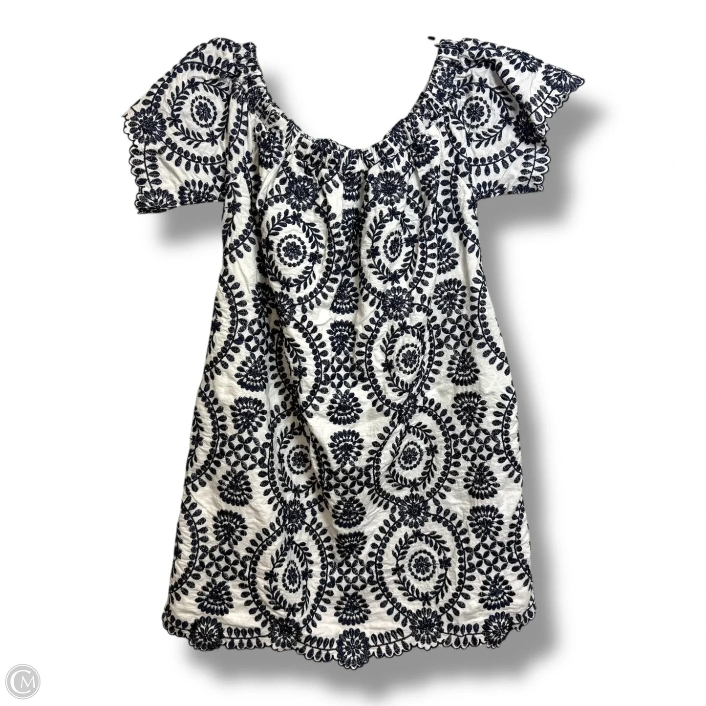 Top Short Sleeve By Entro In Blue & White, Size: S
