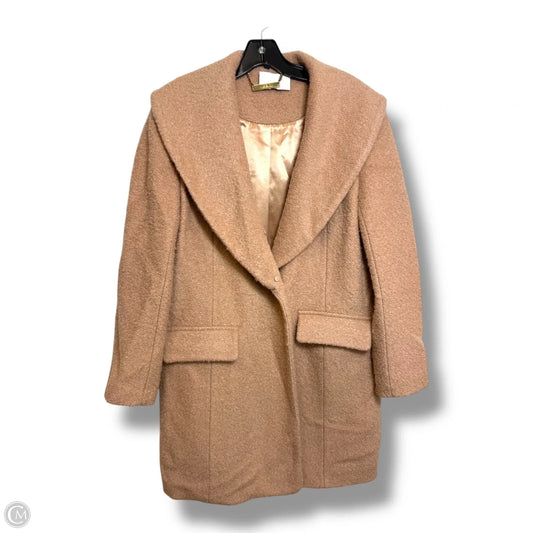 Coat Faux Fur & Sherpa By Iman Hsn In Tan, Size: S